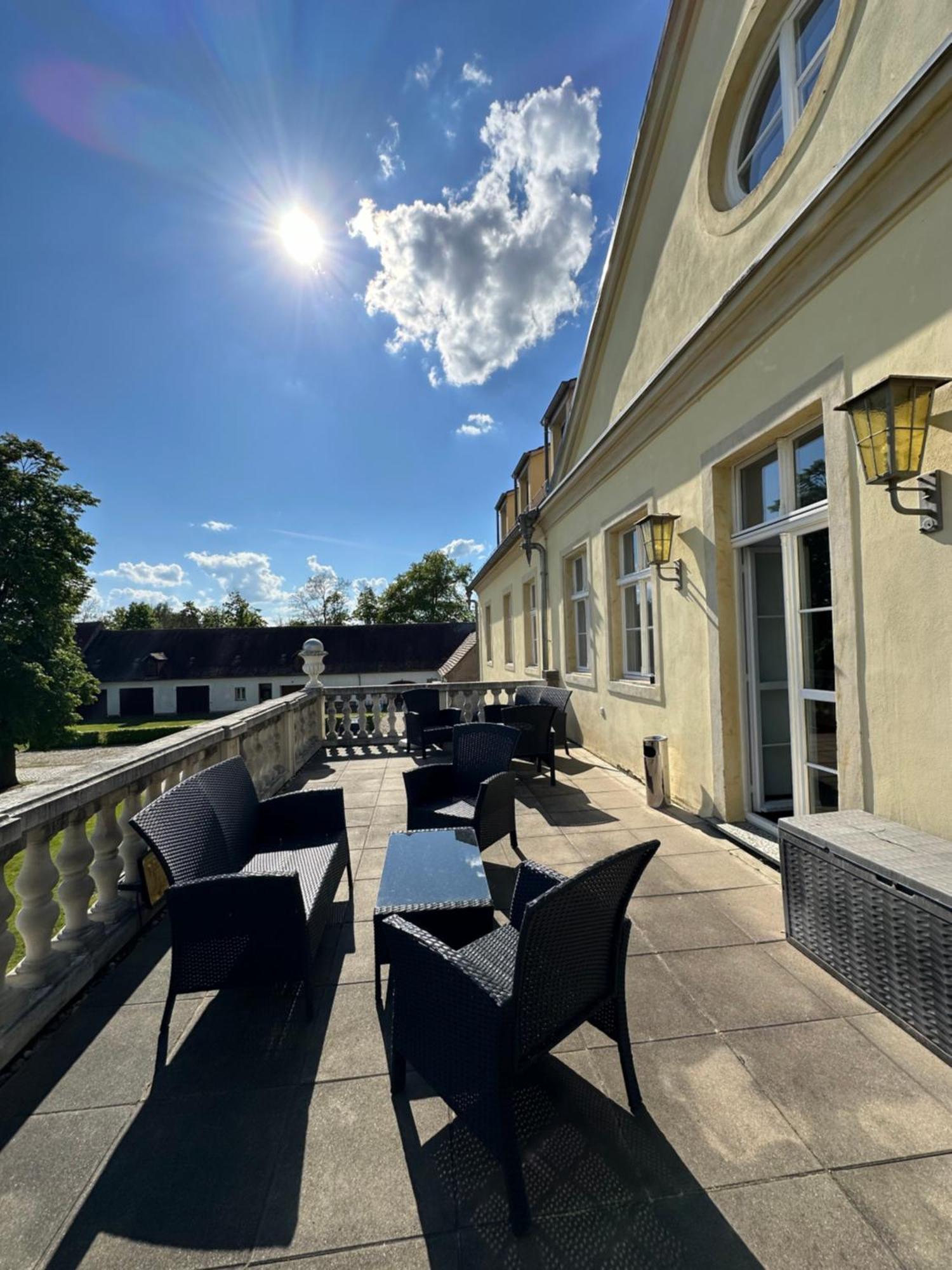 Hotel Garni Schloss Grochwitz 黑尔茨贝格 外观 照片